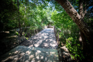 Scenic memorial garden at Remembrance Gardens in Austin, Texas