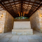 Peaceful outdoor memorial space at Remembrance Gardens