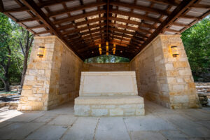 Peaceful outdoor memorial space at Remembrance Gardens