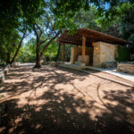 Peaceful memorial setting at Remembrance Gardens in Austin, Texas