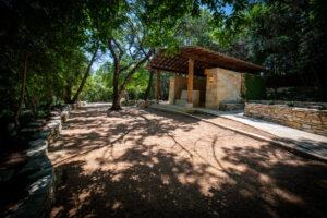 Peaceful memorial setting at Remembrance Gardens in Austin, Texas