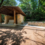 Peaceful memorial setting at Remembrance Gardens in Austin, Texas