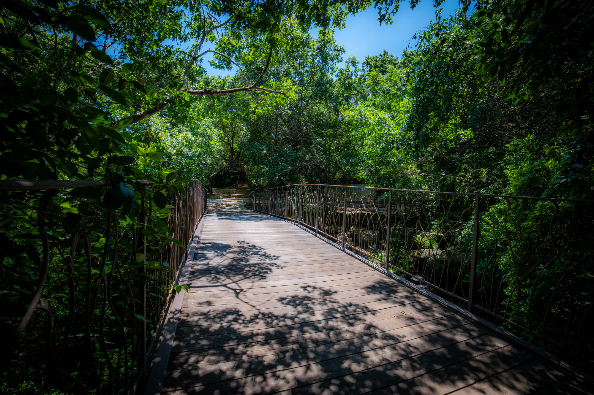 Quiet reflection area at Remembrance Gardens in Austin, Texas