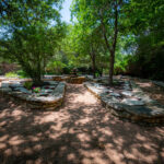 Memorial garden walkway at Remembrance Gardens