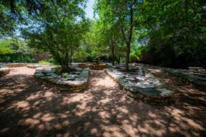 Memorial garden walkway at Remembrance Gardens