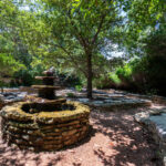 Peaceful Hill Country memorial garden in Austin, Texas