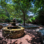 Peaceful Hill Country memorial garden in Austin, Texas