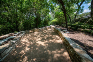Serene grounds at Remembrance Gardens in Austin, Texas