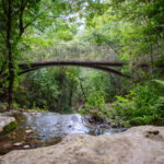 Peaceful view of Remembrance Gardens in Austin, Texas